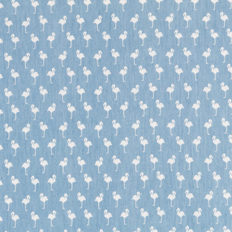 Denim Fin Flamants Bleu - Ribes y Casals