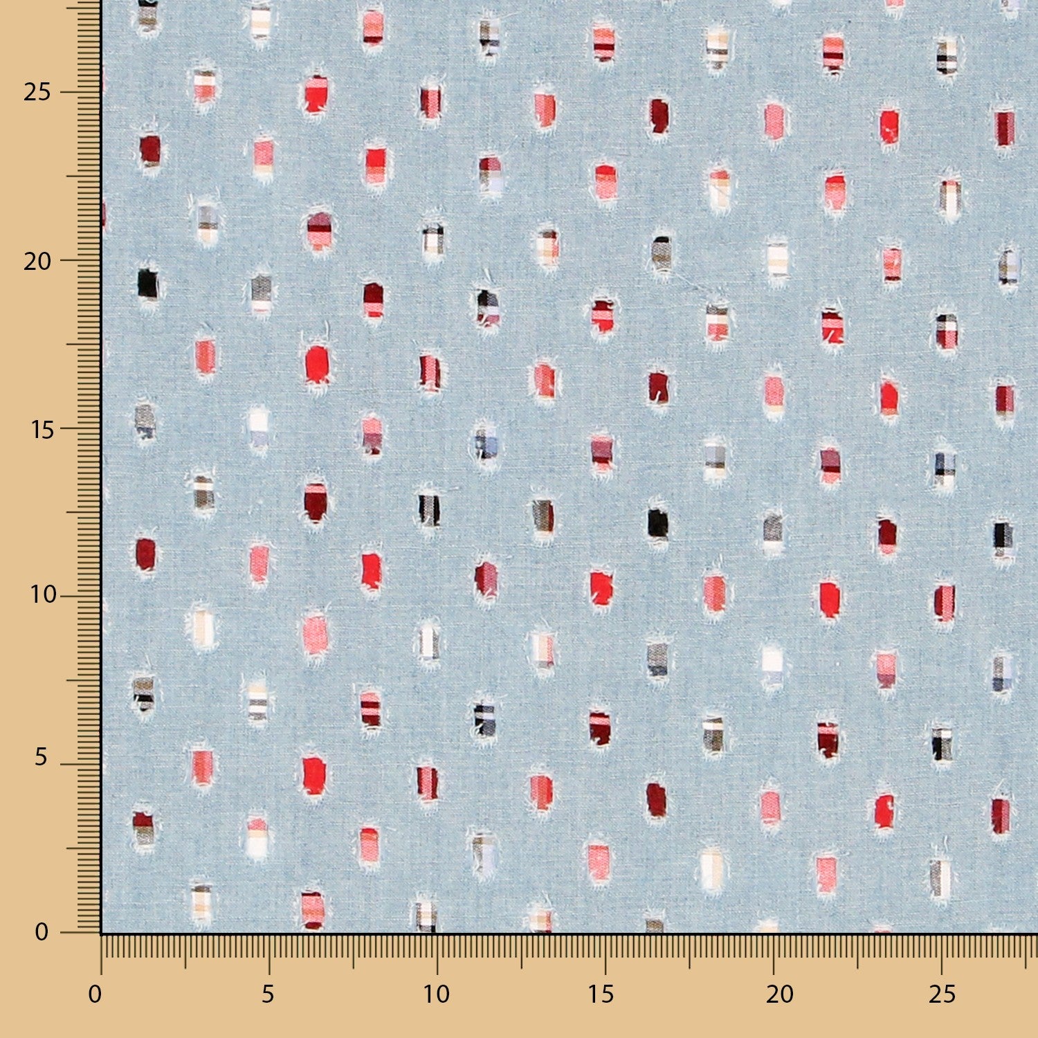 Denim Réversible Bleu Ciel - Ribes y Casals