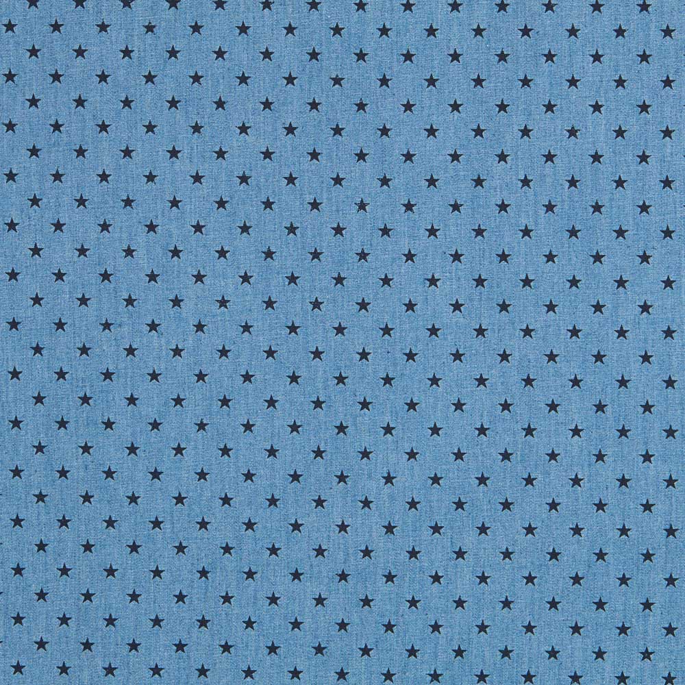 Denim Coton Étoiles Noir - Ribes y Casals