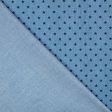 Denim Coton Étoiles Noir - Ribes y Casals