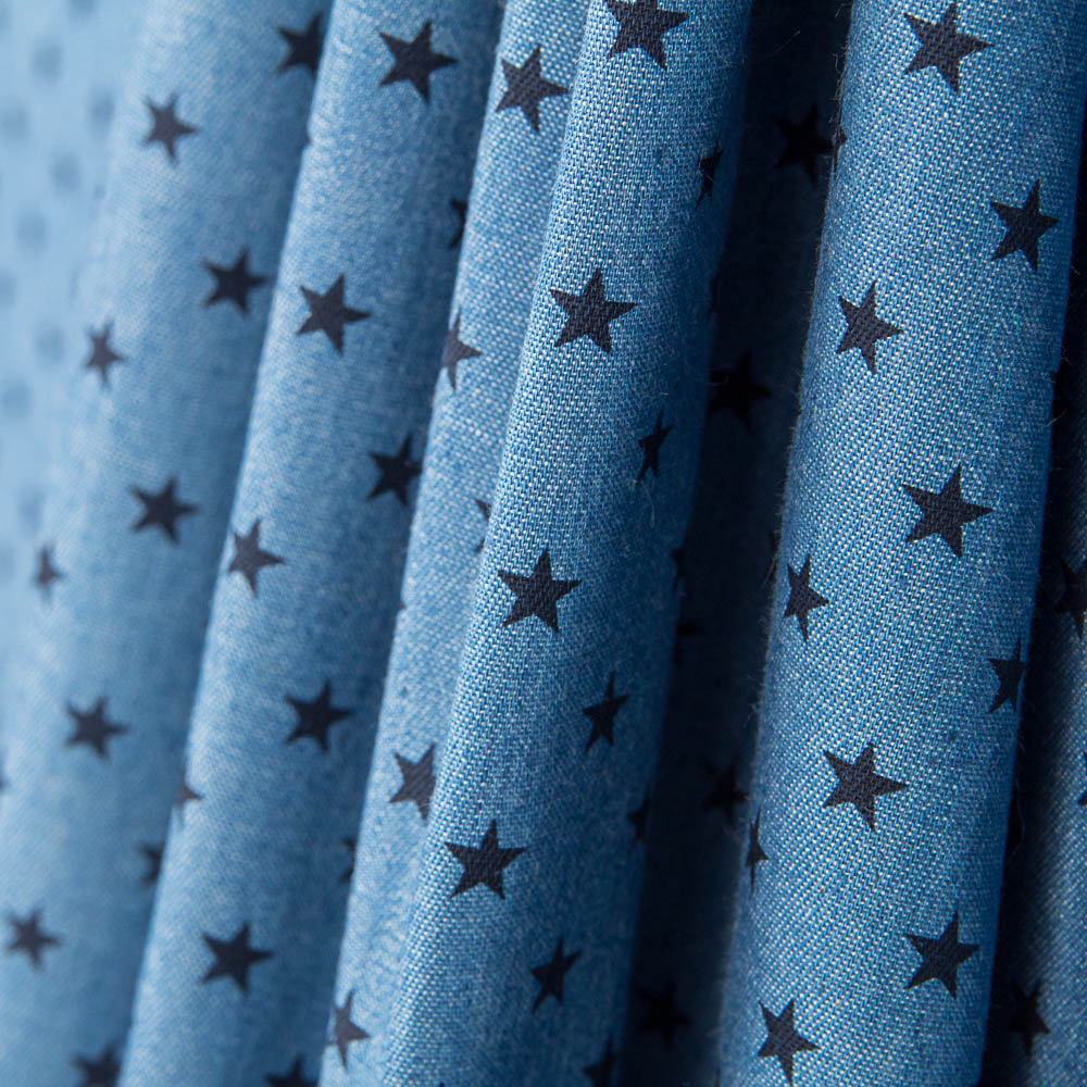 Denim Coton Étoiles Noir - Ribes y Casals