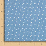 Denim Coton Petites Feuilles - Ribes y Casals