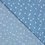Denim Coton Petites Feuilles - Ribes y Casals