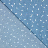 Denim Coton Petites Feuilles - Ribes y Casals