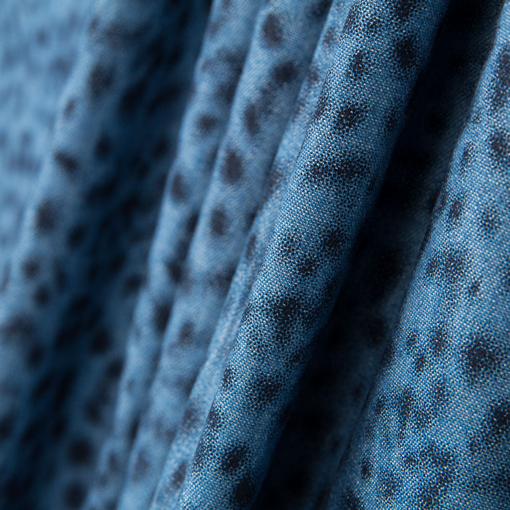 Denim Coton Léopard Noir - Ribes y Casals