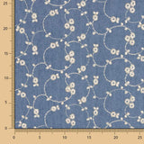 Denim Brodé Fleur Lurex - Ribes y Casals