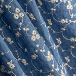Denim Brodé Fleur Lurex - Ribes y Casals