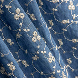 Denim Brodé Fleur Lurex - Ribes y Casals