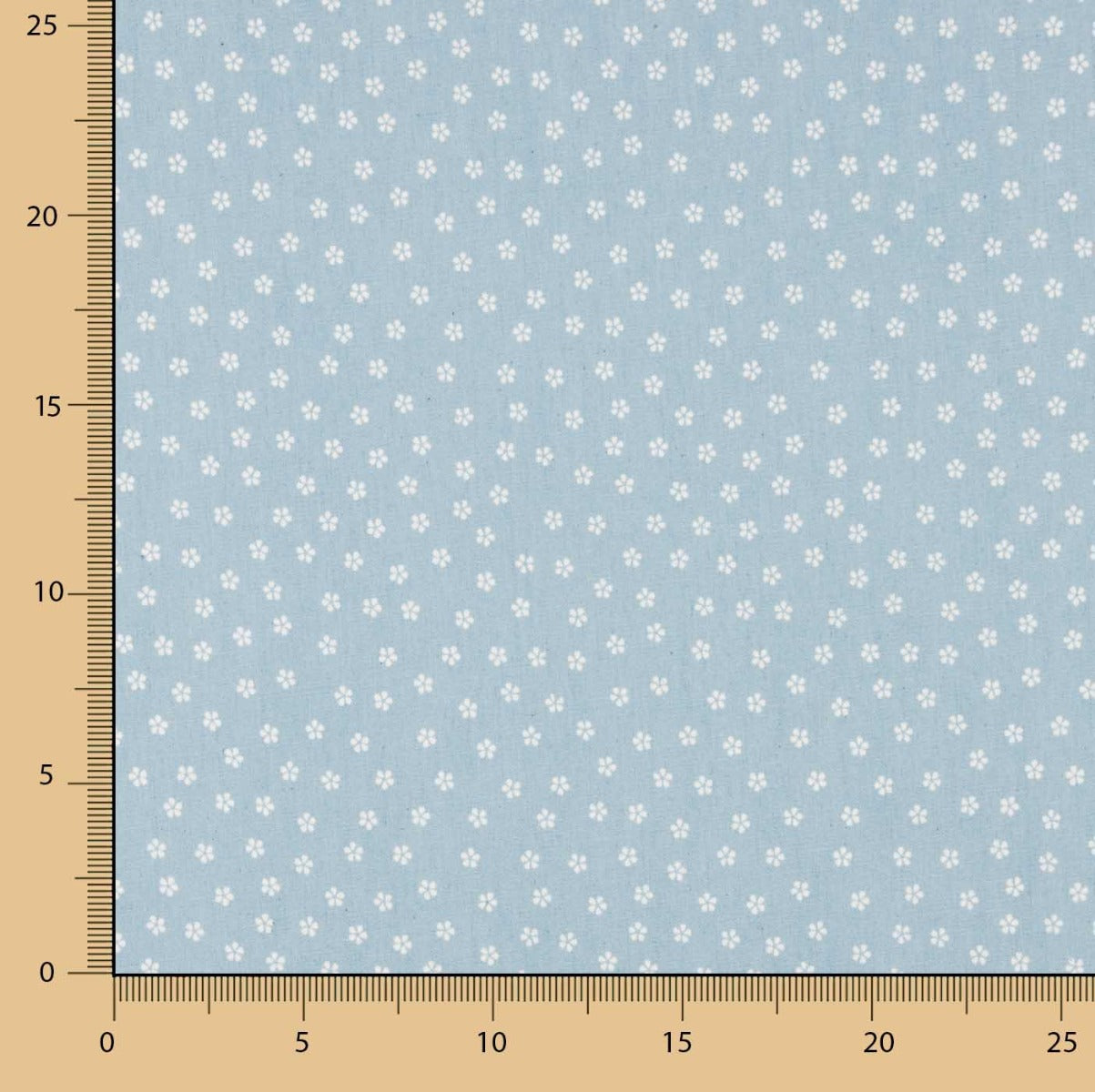 Jean pour chemise bleu clair à marguerites - Ribes y Casals