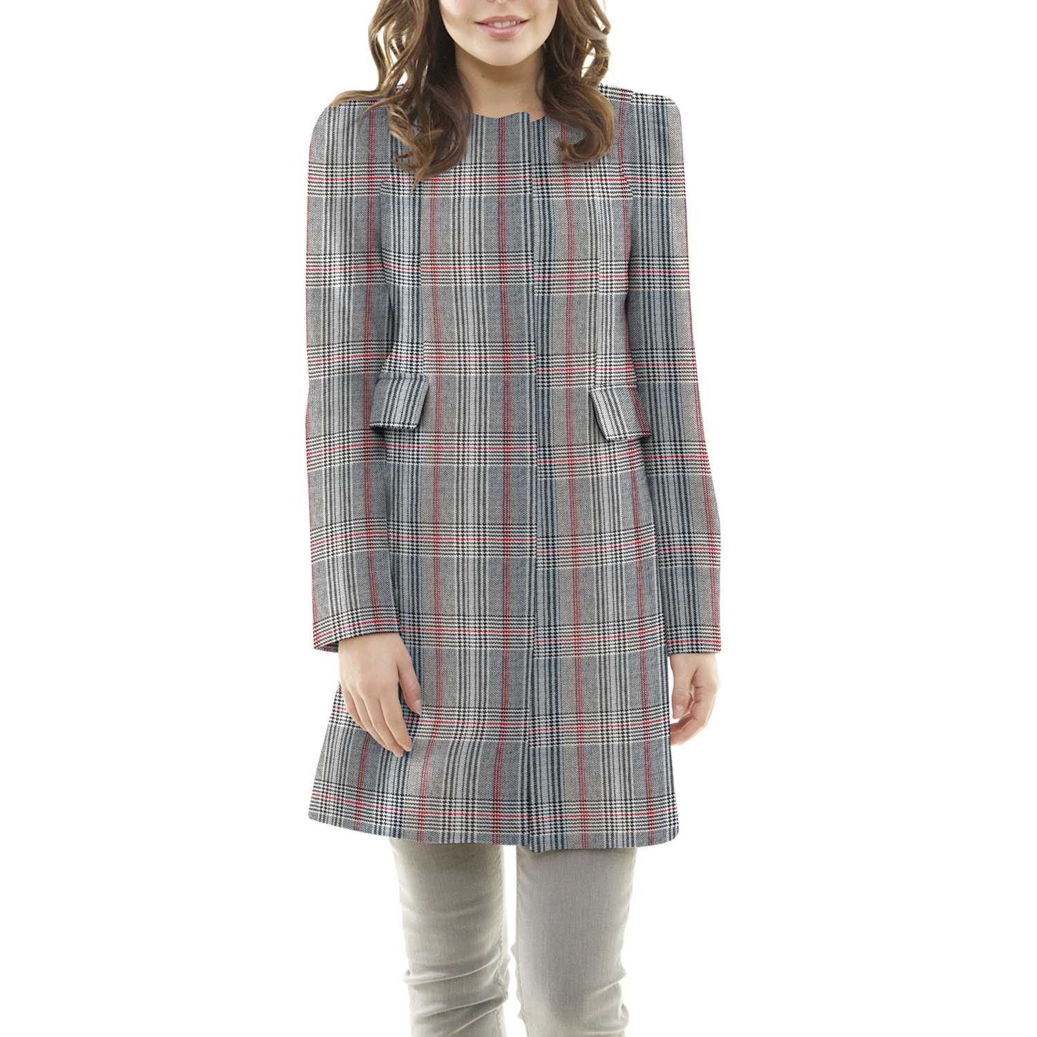 Double Texture Carreau Wales Daim Rouge - Ribes y Casals