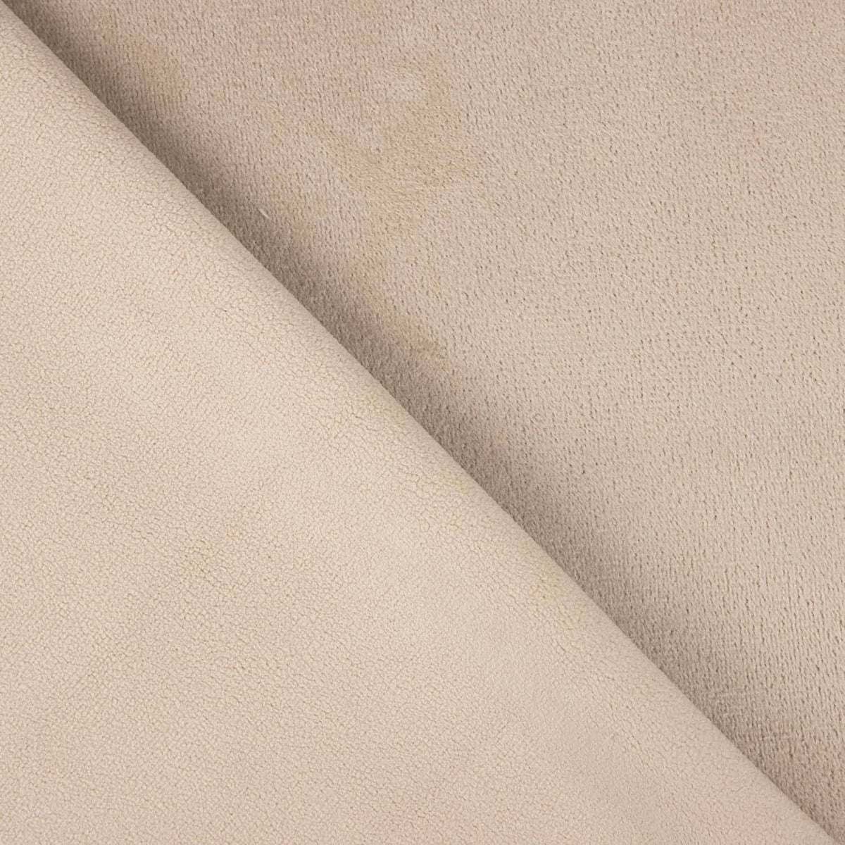 Minky et polaire double face – Beige pierre - Ribes y Casals