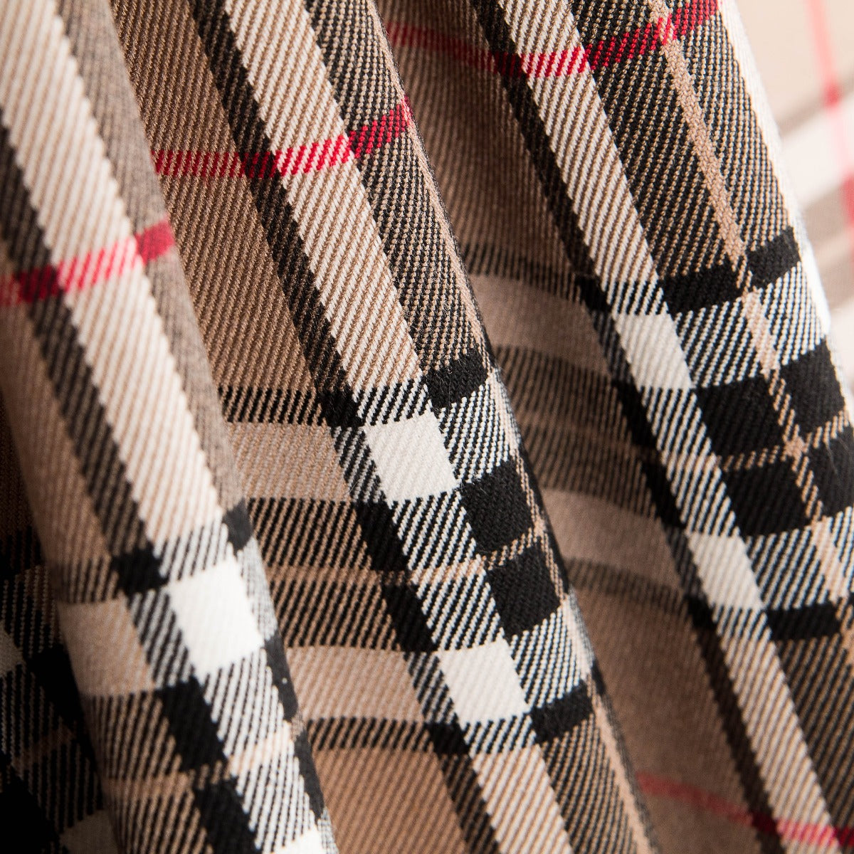 Double Face Carreaux Écossais Camel - Ribes y Casals