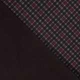 Double Texture Daim Noir Carreau Grenat - Ribes y Casals