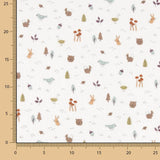 Tissu double gaze de coton imprimé d&#39;animaux - Ribes y Casals