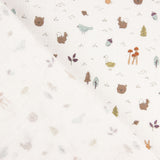 Tissu double gaze de coton imprimé d&#39;animaux - Ribes y Casals