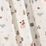 Tissu double gaze de coton imprimé d&#39;animaux - Ribes y Casals