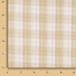 Double Gaze Vichy Réversible Sable - Ribes y Casals