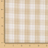 Double Gaze Vichy Réversible Sable - Ribes y Casals