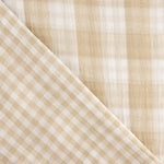 Double Gaze Vichy Réversible Sable - Ribes y Casals