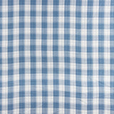 Double Gaze Réversible Vichy Bleu Denim Foncé - Ribes y Casals