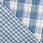 Double Gaze Réversible Vichy Bleu Denim Foncé - Ribes y Casals