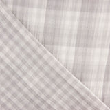 Double Gaze Vichy Réversible Gris Clair - Ribes y Casals