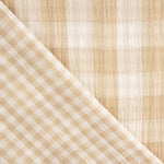 Double Gaze Vichy Réversible Beige - Ribes y Casals