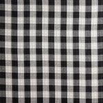 Double Chiffon Vichy Réversible Noir - Ribes y Casals