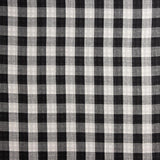 Double Chiffon Vichy Réversible Noir - Ribes y Casals