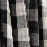 Double Chiffon Vichy Réversible Noir - Ribes y Casals