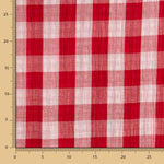 Double Gaze Vichy Réversible Rouge - Ribes y Casals