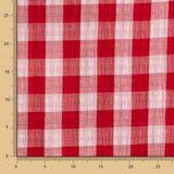 Double Gaze Vichy Réversible Rouge - Ribes y Casals