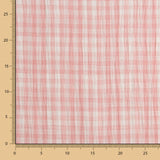 Double Gaze Vichy Réversible Rose - Ribes y Casals