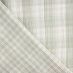 Double Chiffon Vichy Réversible Vert - Ribes y Casals