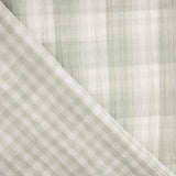 Double Chiffon Vichy Réversible Vert - Ribes y Casals