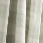 Double Chiffon Vichy Réversible Vert - Ribes y Casals