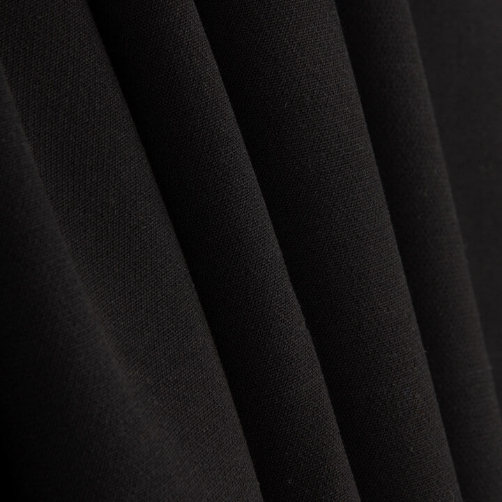 Tissu double face extensible noir - Ribes y Casals