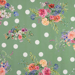 Trench stretch à pois vert sauge - Ribes y Casals