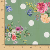 Trench stretch à pois vert sauge - Ribes y Casals