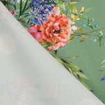 Trench stretch à pois vert sauge - Ribes y Casals