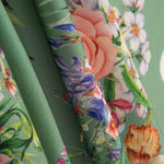 Trench stretch à pois vert sauge - Ribes y Casals