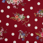 Trench stretch Cretonne à pois grenat - Ribes y Casals