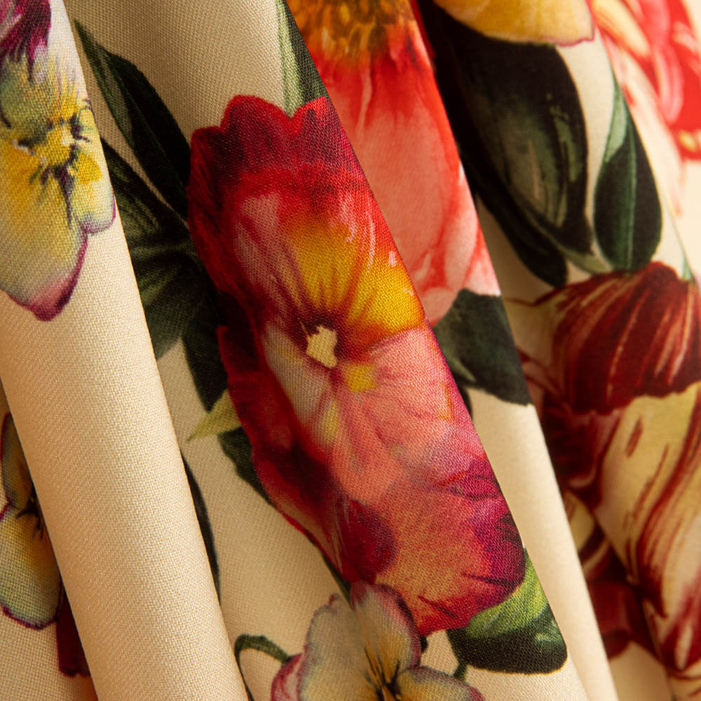 Trench extensible Tulips écru - Ribes y Casals