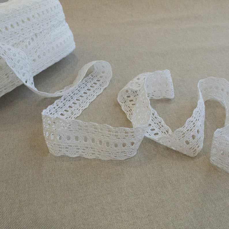Dentelle Passementerie Blanc 45mm - Ribes y Casals