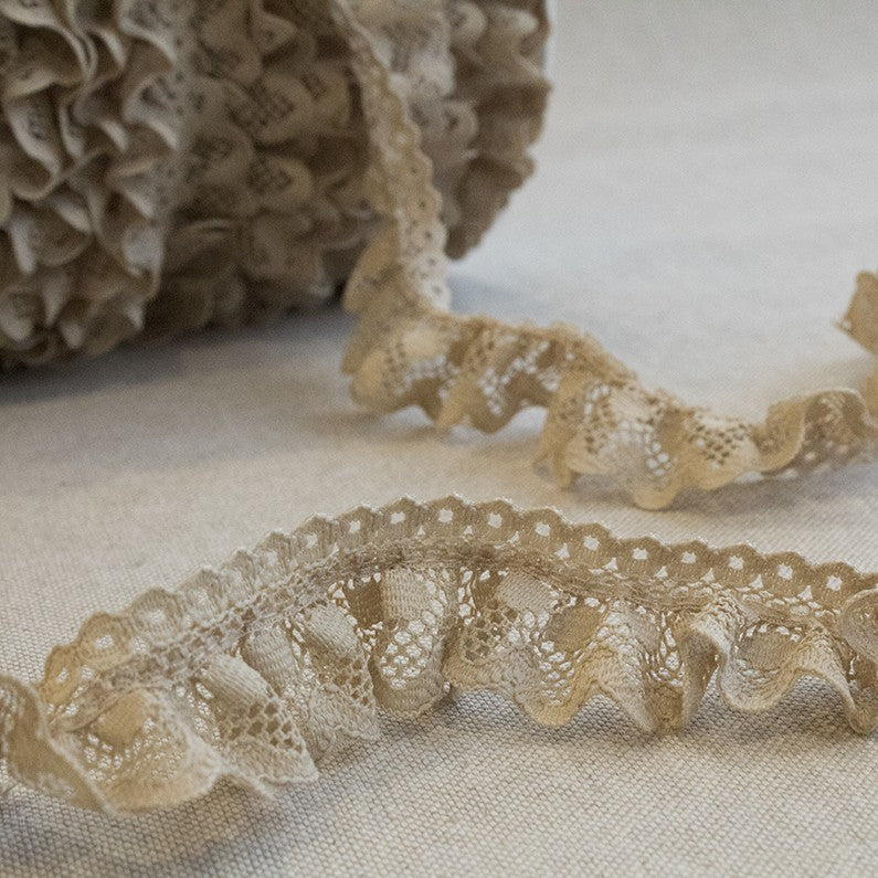 Dentelle Passementerie Nylon Beige 30mm - Ribes y Casals