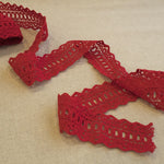 Dentelle Passementerie Rouge 55mm - Ribes y Casals
