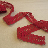 Dentelle Passementerie Rouge 55mm - Ribes y Casals