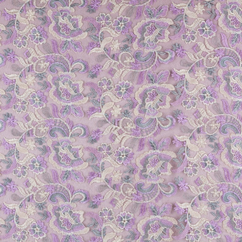 Dentelle Brodée Mauve - Ribes y Casals