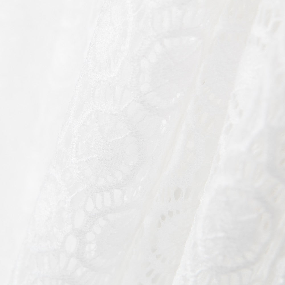 Dentelle Élastique Géométrique Blanc - Ribes y Casals