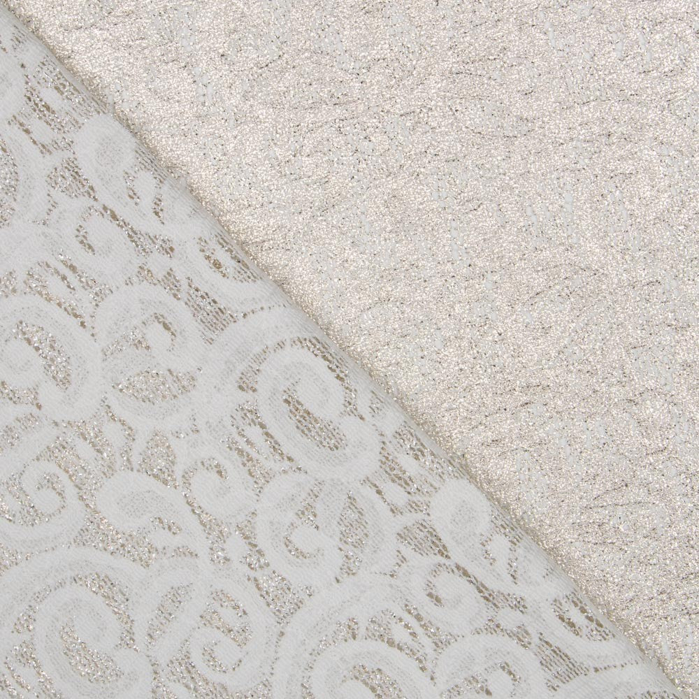 Dentelle Lamée Or Blanc - Ribes y Casals